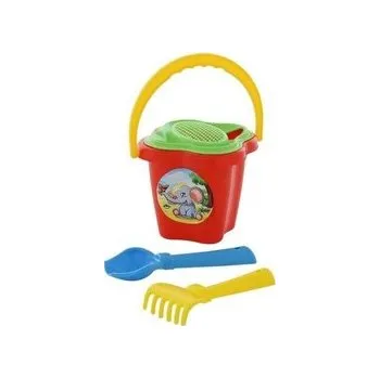 Hračka na písek Sada na písek č. 23: Kbelíček střední tvar květ: sítk /+1