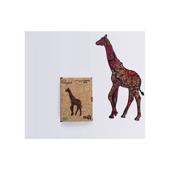 Dřevěná hračka Puzzle drewniane eko 102 Cętkowana żyrafa A3