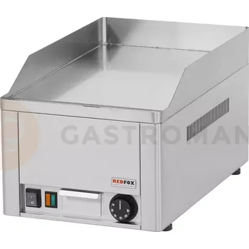 Kuchyňský gril Grilovací deska chromovaná rýhovaná elektrická 330x540x220 mm, 3 kW | REDFOX, FTRC-30E
