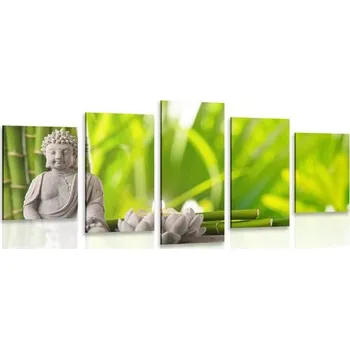 Obraz Dovido 5-dílný obraz harmonický Buddha