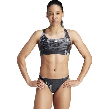 Dámské plavky Dámské dvoudílné plavky IB7697 Černá s šedou - Adidas černá s šedou 34