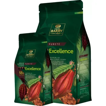 Čokoláda Hořká čokoláda, extra silné kakao, Excellence, 55 %, 5 kg balení | CACAO BARRY, CHD-R55EXEL-E4-U72