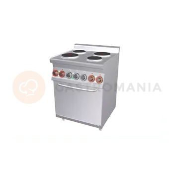 Barová židle Sporák elektrický třífázový s 4 hořáky a konvekční troubou | RM GASTRO, CFM4 66 ET