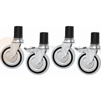 Počítačový stůl Otočná kolečka 4A pro pracovní stoly 55x130x160 mm | BARTSCHER, 308243