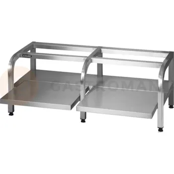 Podstavec s policí do podvojného varného kotle, 1283x825x515 mm | LOZAMET, ACE.30.3