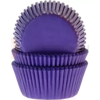 Kuchyňská sůl Košíčky na cupcake, průměr 5 cm, 50 ks fialová | HOUSE OF MARIE, HM4650