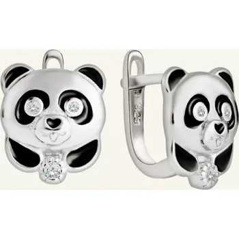 Souprava šperků Stříbrné náušnice Panda