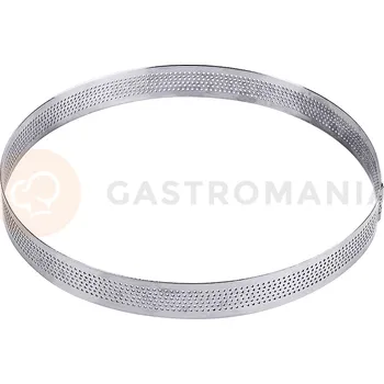 Nerezový dřez Nerezový, perforovaný, cukrářský ráfek s průměrem 180 mm | CONTACTO, 676/180