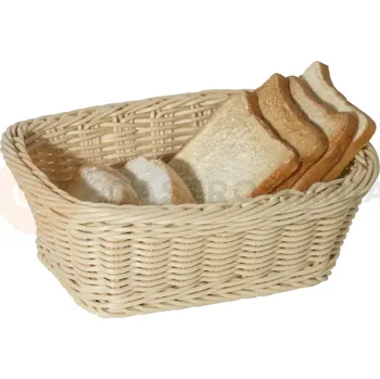 Košík z polypropylenu na pečivo, obdélníkový 230x185x80 mm | CONTACTO, 4785/230