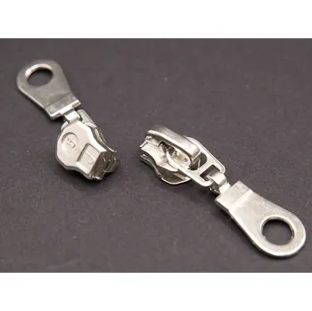 Zip Jezdec do kovového zipu - stříbrná - velikost 5