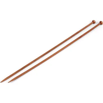 Nástroj na niť a příze Rovné jehlice č. 3,5; 4; 4,5; 5 bambus - 4 (5 mm) bambus tmavý
