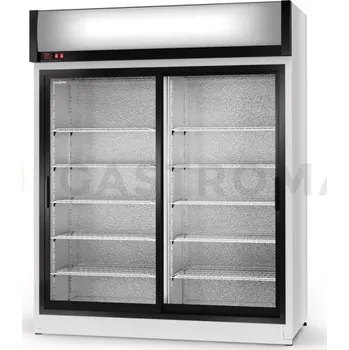 Lednice Chladící skříň jednostranně prosklenná s posuvnými dveřmi, horní agregát, 4 kl., 1200x790x2020 mm | RAPA, SCh - SR 1200