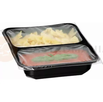 Dělená podvojná nádoba jednorázová na jídlo do rámu 300802, do ohřívače 23180 | BARTSCHER, 23180-2