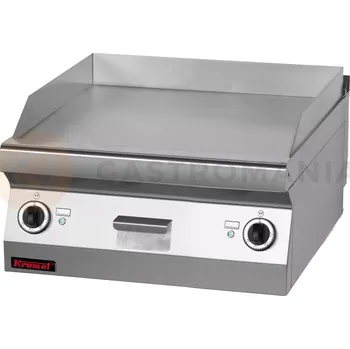 Kuchyňský gril Elektrická grilovací plotna, hladký povrch 600 mm | KROMET, 700.PBE-600G
