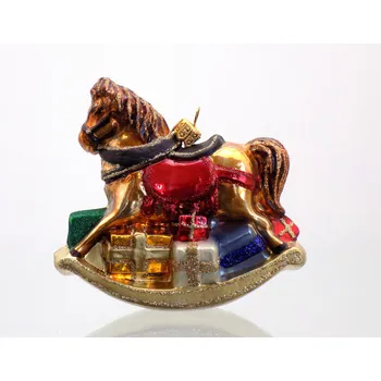 Vánoční ozdoba Vánoční ozdoba kůň houpací hnědý 2573