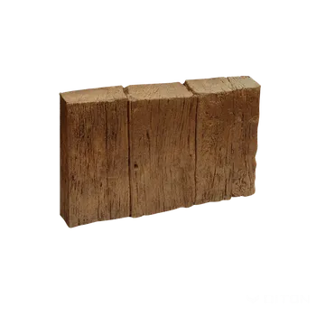 Zahradní obrubník DITON LINIE DŘEVA Palisádový obrubník Dub tmavý