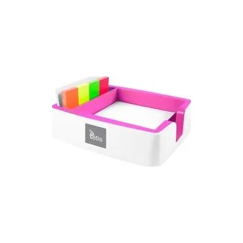 Set školních potřeb Przybornik na karteczki i wizytówki różowy BV400-R