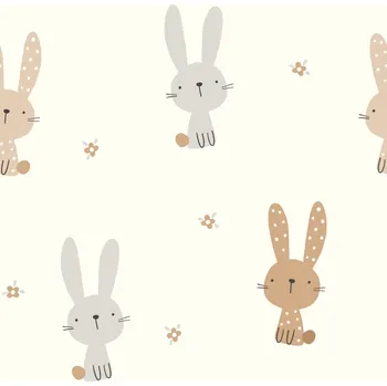 Králíčci - Bílá Materiál: Žebrovaný úplet