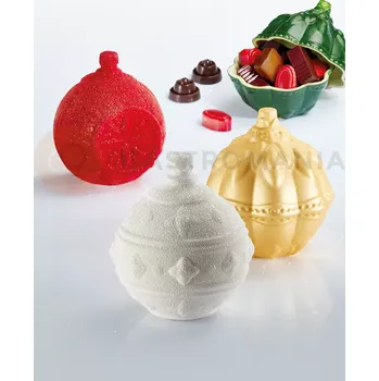Čokoládová tyčinka Forma na čokoládu - baňka, 100x75x120 mm, 105x120 mm, 100x150 mm, 90 g - KT149 | PAVONI, Xmas Balls