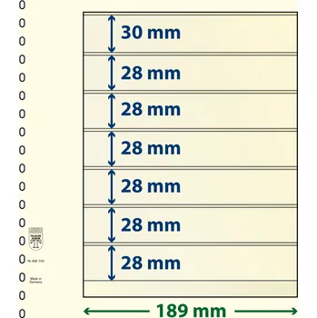 Obal pro sběratelský předmět Lindner 802700 - 7 kapes (28 mm) Velikost balení: 1 ks