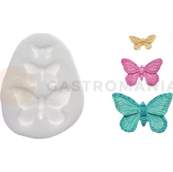 Výroba svíčky Forma na cukrovou hmotu SLK 306 - motýlci, 44x28 mm | SILIKOMART, Sugarflex Butterflies