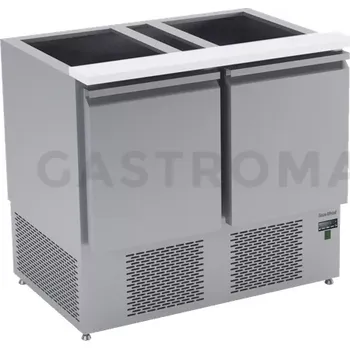 Chladicí stůl salátový s agregátem a plnými dveřmi 950x700x875 mm | DORA METAL, DM-94041