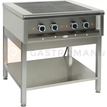 Sporák Gastronomický elektrický sporák, 4 plotny, 800x700x850 mm, 12 kW | EGAZ, KE 47K