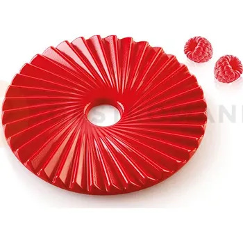 Kuchyňská sůl Forma na kulaté dekorace 2x 100 ml, 140x10 mm | SILIKOMART, Plissé 100