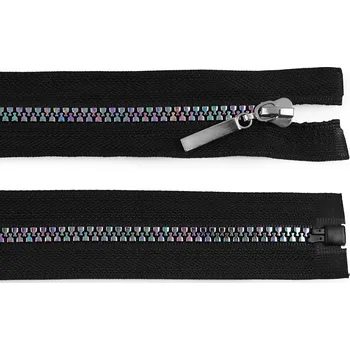 Zip Duhový kostěný zip No 5 délka 50 cm, malé, 322 černá