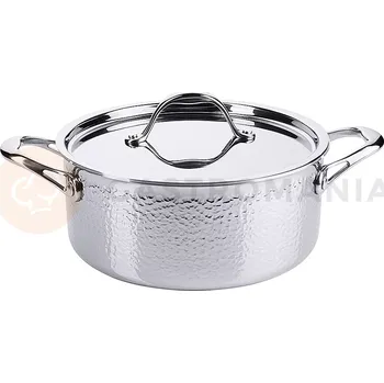 Hrnec Hrnec na dušení z nerezové oceli s poklicí, průměr 240 mm, 4,7 l | CONTACTO, 2809/240