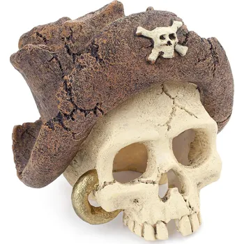 Dekorace do akvária Happet Lebka piráta - Dekorace do akvária