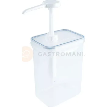 Dávkovač nápoje Polypropylenový dávkovač omáček, 1,5 l, 130x90x290 mm | CONTACTO, 1324/150