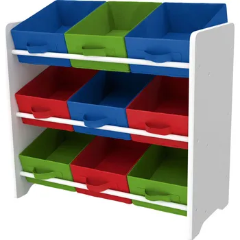 Úložný box Livarno Home Dětský regál 9 boxů chlapecký 65 x 60 x 30 cm