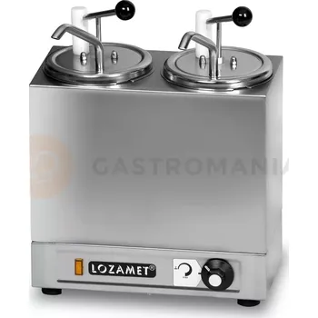 Dávkovač nápoje Dávkovač na omáčky s ohřívačem, 2x4 l | LOZAMET, DCE.2.1