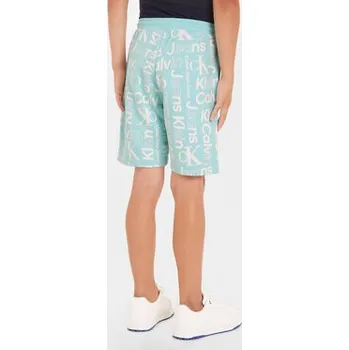 Pánská móda Calvin Klein Jeans Sportovní kraťasy Inst Ck Aop IB0IB02105 Modrá Regular Fit 16Y