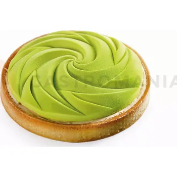 Kuchyňská sůl Silikonová forma k tvoření kulatých ozdob k dekorování dezertů a dortů, lotus, 250 ml, 140 mm | DINARA KASKO, TART Arabesque