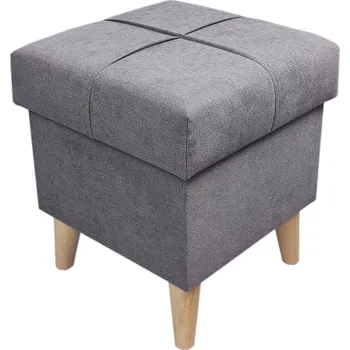 Taburet Taburet Dream 37 × 37 s úložným prostorem – antracitový