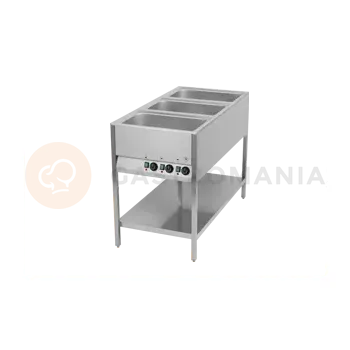 Výdejník vody Vodní lázeň stabilní dělená 600x1270x900 mm | RM GASTRO, BMSK-3-1/1