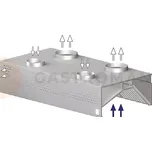 Nástěnná skříňová rekuperační digestoř 4300x1400x450 mm | STALGAST, 9821314430