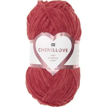 Příze Rico Design Žinylková příze Chenillove odstín 006 červená