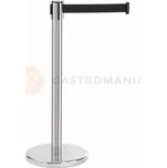 Závorový stojan, hotelový sloupek, černá páska 1,8 m, 360x360x915 mm | BARTSCHER, 1800