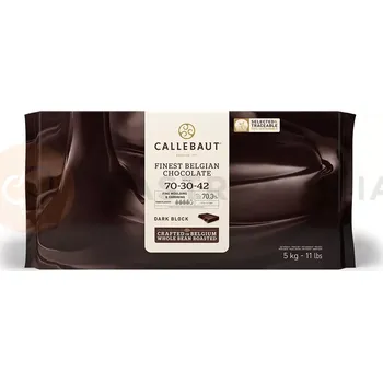 Potravina Hořká čokoláda 70,1% Callets 5 kg blok | CALLEBAUT, 70-30-42NV-120