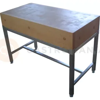 Podstavec nerezový pod řeznický špalek 1000x600 mm | JANPOL, 400-10060N