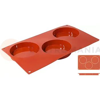 Kuchyňská sůl Podložka silikonová Biscuit, 3 moduly, 300x175x20 mm | CONTACTO, 6641/100