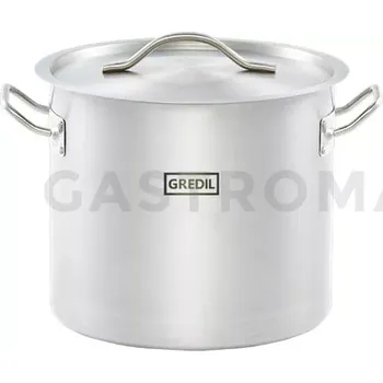 Hrnec Nerezový hrnec s poklicí, vysoký 24 cm, 9 l | GREDIL, 011245