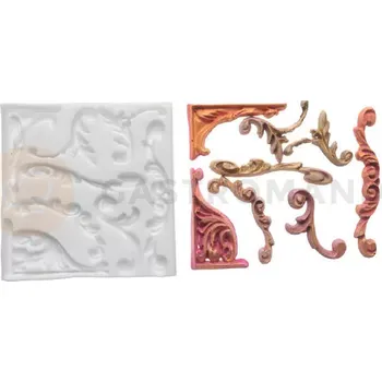 Výroba svíčky Forma na cukrovou hmotu SLK 333 - vlys, 87x13 mm | SILIKOMART, Sugarflex Friezes