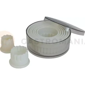 Výroba svíčky Sada vykrajovátek kulaté- vlnité | TOMGAST, D-4307-00