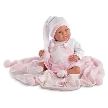 Panenka Lalka 74024 Śmiejąca się lalka Oliwier róż.piżama