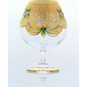 Sklenice Výroční sklenice Natálie na koňak 100 let čirá