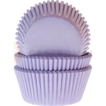 Kuchyňská sůl Košíčky na cupcake, průměr 5 cm, 50 ks liliová | HOUSE OF MARIE, HM1234